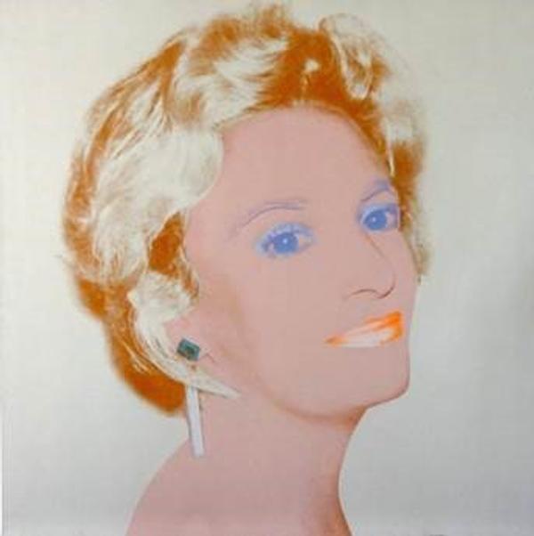 ‘The Socialite’, by Andy Warhol, 1986-1987.  40 x 40 inches.  