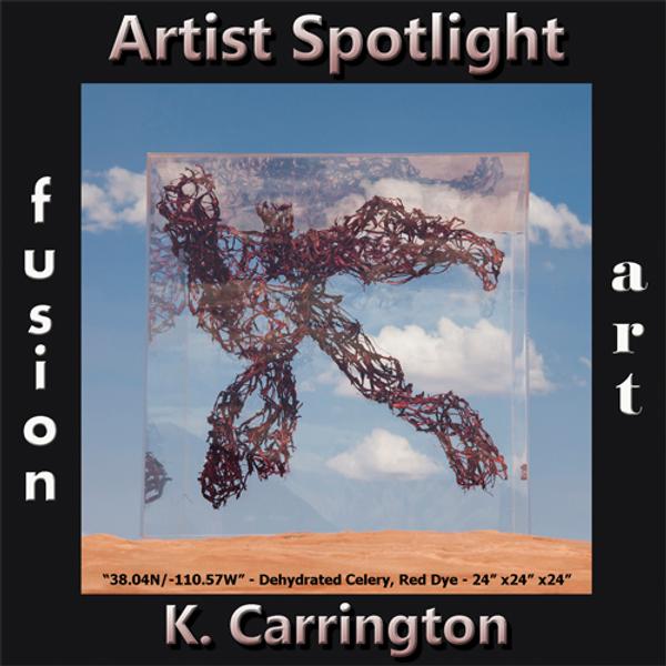 K.  Carrington is Fusion Art’s 3-Dimensional Artist Spotlight Winner for February 2020 www.fusionartps.com