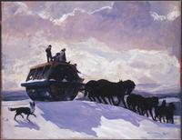 Rockwell Kent, The Road Roller, 1909.  Oil on canvas, 34 1/8 x 44 1/4 in.  The Phillips Collection, Washington, DC.  Acquired 1918.  