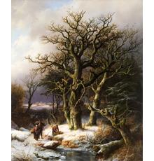 Winter landscape by 19th Century Dutch/German artist Barend Cornelis Koekkoek sells for $132,000 at Eldred's Americana + Paintings Auction