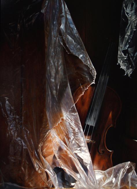 Larry Preston, Exposed, oil on panel