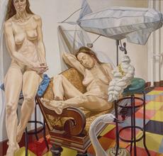 Philip Pearlstein, Models and Blimp, 1991 © Philip Pearlstein.  Courtesy Betty Cuningham Gallery / Saatchi Gallery.