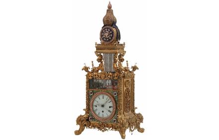 This rare antique Chinese animated triple fusee bracket clock sold for a stunning $1.27 million at Fontaine's Auction Gallery on May 21st.