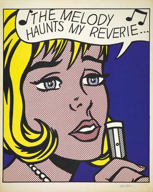 Roy Lichtenstein, Reverie, color screenprint, 1965.  Estimate $100,000 to $150,000.