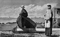 Winslow Homer, Dad¹s Coming, published in Harper¹s Weekly, 1873, wood engraving on newsprint