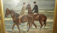 "Two Riders on the Beach" by Max Liebermann