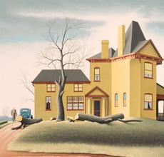 Roger Medearis (1920-2001), My Father's House, 1972, 24 x 30 inches.  Est.  $6,000 - $8,000 