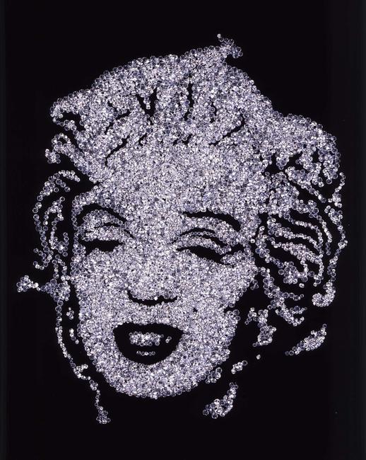 Vik Muniz (b.  1961) Marilyn Monroe (from Pictures of Diamonds), 2004 Cibachrome print 40 x 30 inches © Vik Muniz / Licensed by VAGA, New York, NY