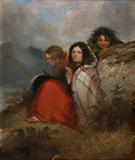 Daniel MacDonald, "Irish Peasant Children" (1847).  Oil on canvas, 33 x 29 in.