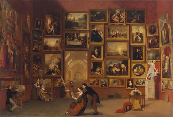 Samuel Finley Breese Morse (1791–1872) Gallery of the Louvre, 1831–33.  Oil on canvas.  Terra Foundation for American Art, Daniel J.  Terra Collection, 1992.51