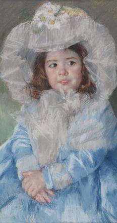 Margot in Blue (1902) by Mary Cassatt.