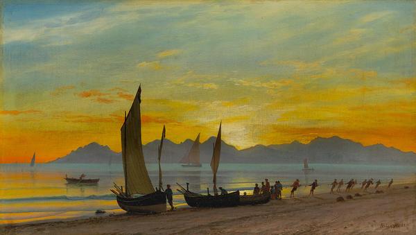 Albert Bierstadt, Boats Ashore