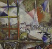 "Paris Through the Window," 1913, by Marc Chagall.