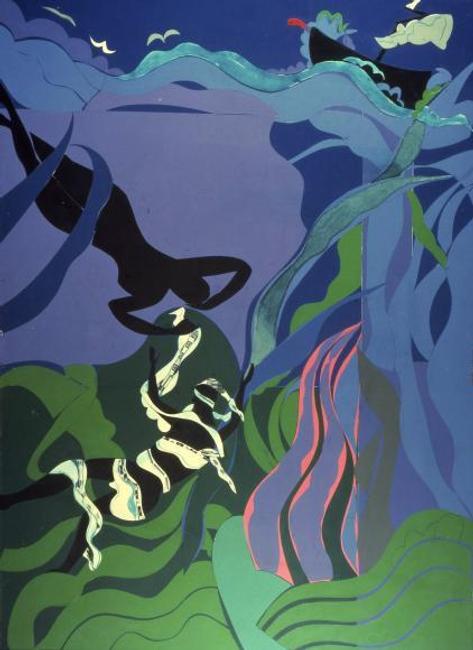  Romare Bearden (1912–1988) The Sea Nymph, 1977 Collage © Romare Bearden Foundation/Licensed by VAGA, New York, NY.  Collection of Glen and Lynn Tobias 