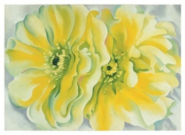 Georgia O'Keeffe (1887−1986), Yellow Cactus, 1929.  Oil on canvas, 30 × 42 inches.  Dallas Museum of Art, Texas.  Patsy Lacy Griffith Collection, Bequest of Patsy Lacy Griffith.  1998.217.