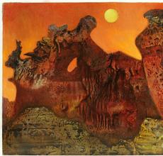 Max Ernst (1891-1976) Ohne titel (Sedona Landschaft) 1957, oil on masonite (estimate: $500,000-700,000) 