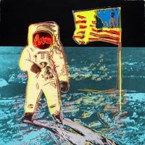 Andy Warhol’s iconic screenprint Moonwalk, 1987, from the Buzz Aldrin Collection.