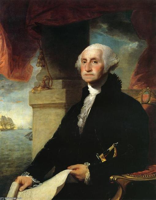 George Washington (The Constable-Hamilton Portrait), Gilbert Stuart, 1797.  