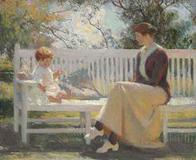 Frank Weston Benson (1862-1951) Eleanor and Benny, oil on canvas, 36¼ x 44¼ in.  Estimate: $3,000,000 - $5,000,000 .
