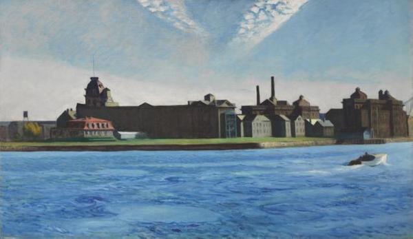 Edward Hopper’s large-scale painting Blackwell’s Island (estimate: $15,000,000-20,000,000).