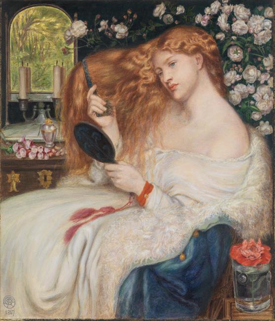 Dante Gabriel Rossetti (1828–1882) and Henry Treffry Dunn (1838-1899) Lady Lilith 1867 Watercolor and gouache on paper, 20 3/16 x 17 5/16 in.  (51.3 x 44 cm)