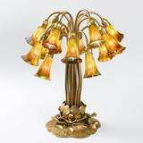 “Eighteen-Light Lily” Tiffany Table Lamp