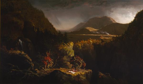 Thomas Cole, Landscape with Figures: A Scene from “The Last of the Mohicans,” 1826.  Terra Foundation for American Art, Daniel J.  Terra Collection, 1993.