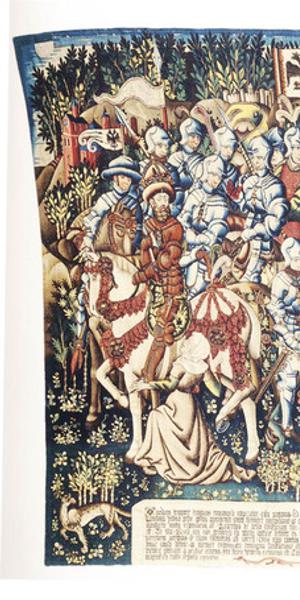 Rogier van der Weydenâs Justice of Trajan and Herkinbald was destroyed in a fire in the late 17th century.  A 15th century tapestry that had copied part of its design is all that remains.