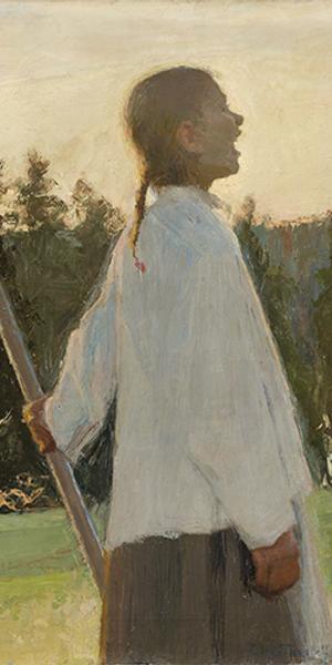 ELLEN THESLEFF, ECHO, 1891.  Oil on canvas, Anders WiklÃ¶f Collection, Andersudde, Ãland Islands / Photo: Kjell SÃ¶derlund 