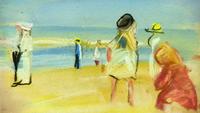 A beach scene by German impressionist Max Liebermann found in Gurlitt's collections.