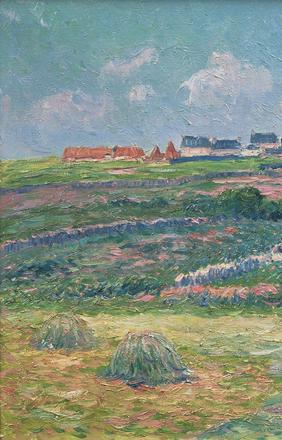 Henry Moret, Lande Bretonne, c.  1903.  Oil on canvas.  18 x 24 in