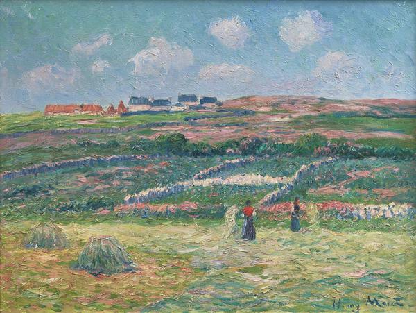 Henry Moret, Lande Bretonne, c.  1903.  Oil on canvas.  18 x 24 in