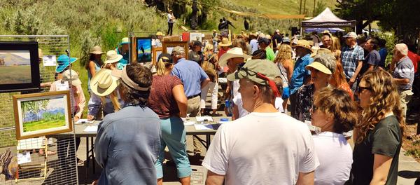 Plein Air Fest at the National Museum of Wildlife Art.  June, 2021, Photo by: Lori Moffett.  