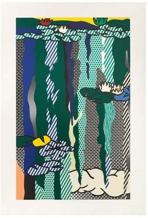 Roy Lichtenstein's Water Lilies with Cloud, 1992, sold for $341,000 Nov.  8 at Heritage in Dallas.