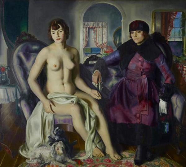 GEORGE BELLOWS (American, 1882-1925) Two Women, 59 1/4 x 65 1/2in.  $1 million - 1.5 million