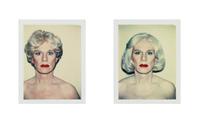 Polaroid self-portraits by Andy Warhol