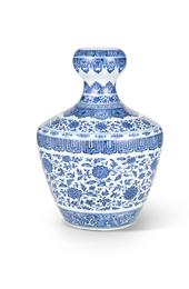 An exceptionally rare 18th century vase from the Yongzheng period sold Nov.  27, 2014 for HK$76,280,000 (US$9.8) at Bonhams Hong Kong, defying an estimate of HK$6,000,000-8,000,000.  The beautiful blue and white vase was made during the short reign of Yongzheng Emperor (1722-1728), which was a period of artistic innovation.  After frenzied bidding, the vase was bought by a private collector from mainland China.