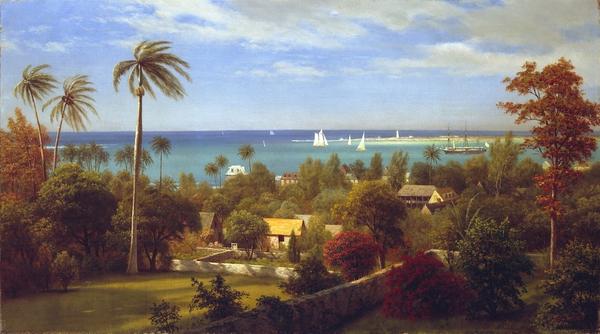 Albert Bierstadt, View of Nassau, Bahamas.