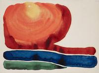 Georgia O'Keeffe, Evening Star II, 1917, Watercolor on paper.