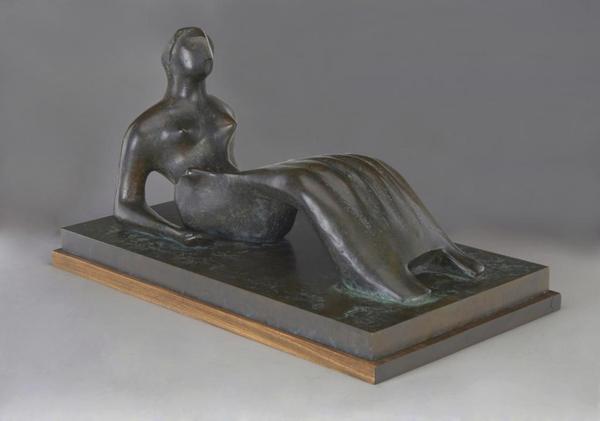 Henry Moore, Working Model for Reclining Figure: Bone Skirt, 1977-1979 (est.  $600,000 – 800,000) © The Henry Moore Foundation.  All Rights Reserved, DACS 2014 / www.henry-moore.org* 