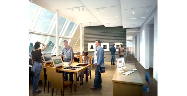 Rendering of the new art study center