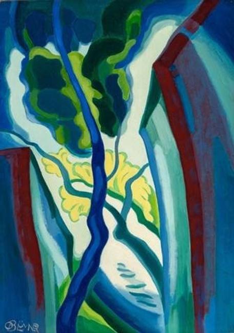 Moonlight on a Creek, circa 1928-29, by Oscar Bluemner (est.  $600,000).