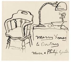 Philip Guston Holiday Card.