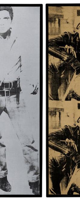 Andy Warhol's "Triple Elvis" and "Four Marlons" sold for a combined $152 million at Christie's.  