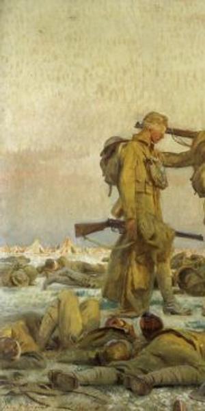 John Singer Sargent, Gassed, 1919.  Oil on canvas, 90 1/2 x 240 inches.