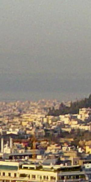 The Acropolis of Athens as seen from Mount Lycabettus.