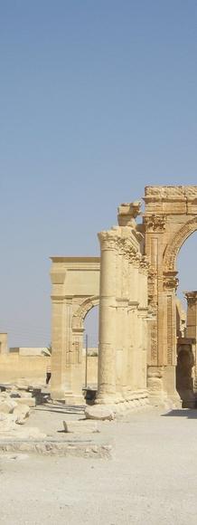 Palmyra's Roman-era Arch of Triumph was blown up by ISIS.