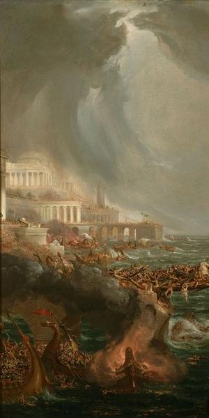 Thomas Cole, The Course of Empire Destruction, 1836