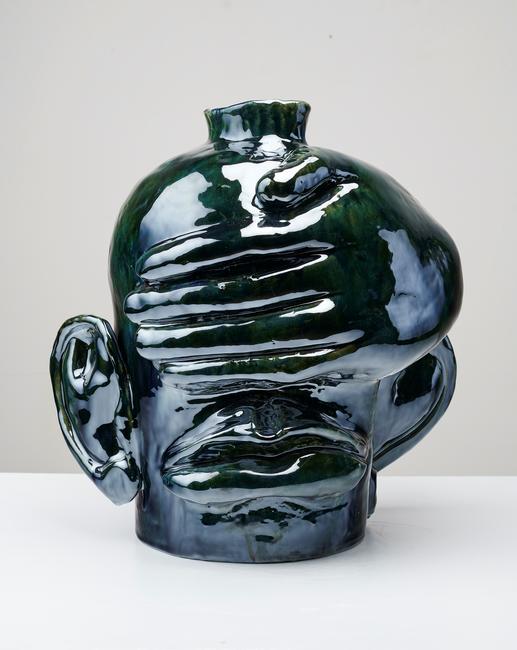 oody De Othello, Closed Reflection, 2021; ceramic and glaze.  Courtesy of the artist and Jessica Silverman, San Francisco.  Photo: John Wilson White