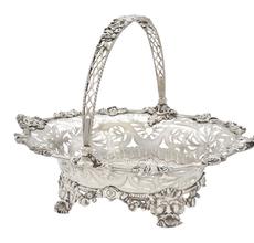 George II Silver Cake Basket, Paul de Lamerie, London, 1742.  Property from a Prominent Philadelphia Family.  Est.  $150,000-250,000.